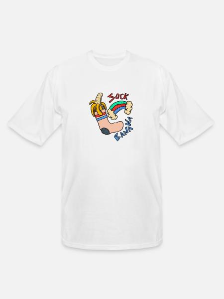 Sock Banana - Men's Tall T-Shirt - white