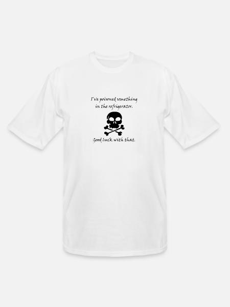 Poisoned Refrigerator Skull - Men's Tall T-Shirt - white
