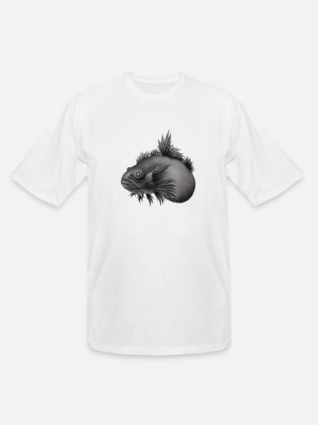prehistoric axolotl - Men's Tall T-Shirt - white