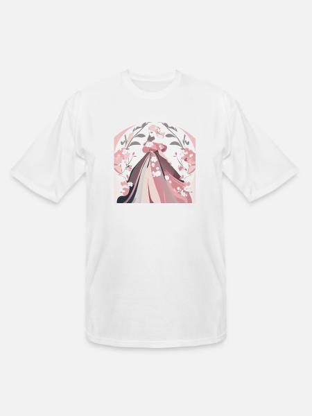 beautiful dress - Men's Tall T-Shirt - white