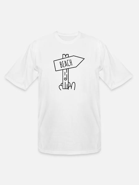 Going to the beach - Men's Tall T-Shirt - white