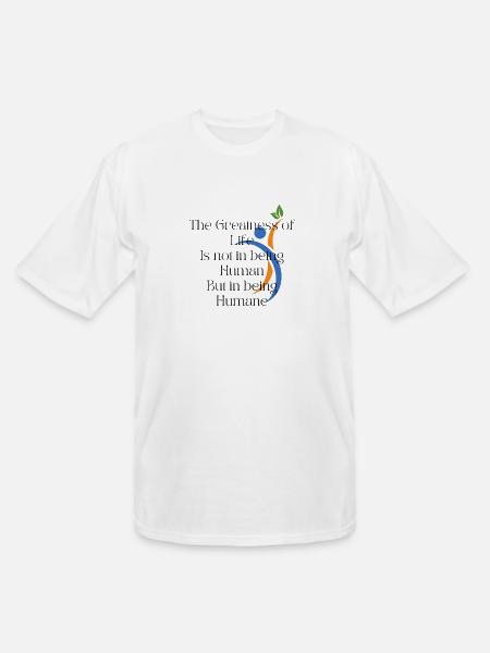 Humane value - Men's Tall T-Shirt - white