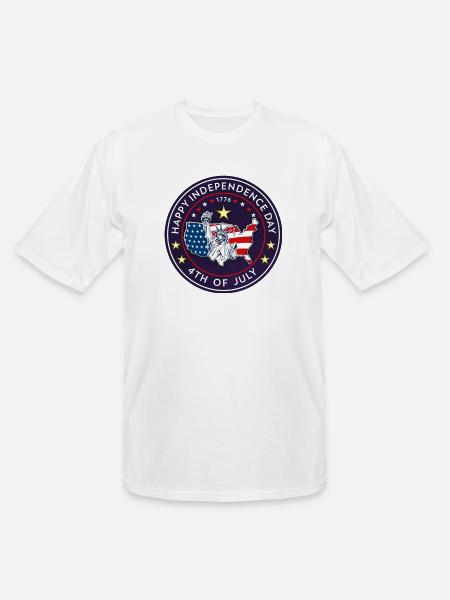 4th of July - Men's Tall T-Shirt - white