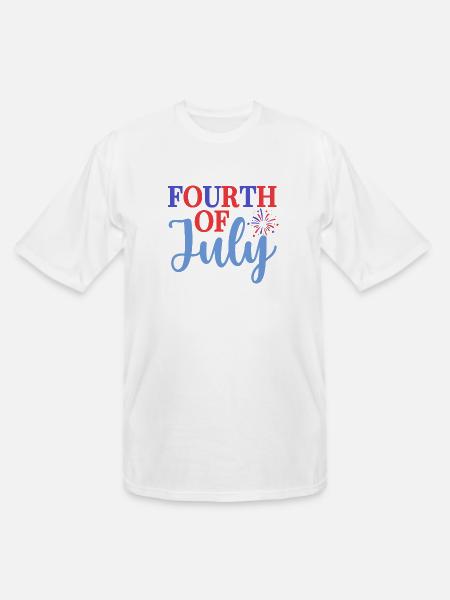 fourth of july - Men's Tall T-Shirt - white