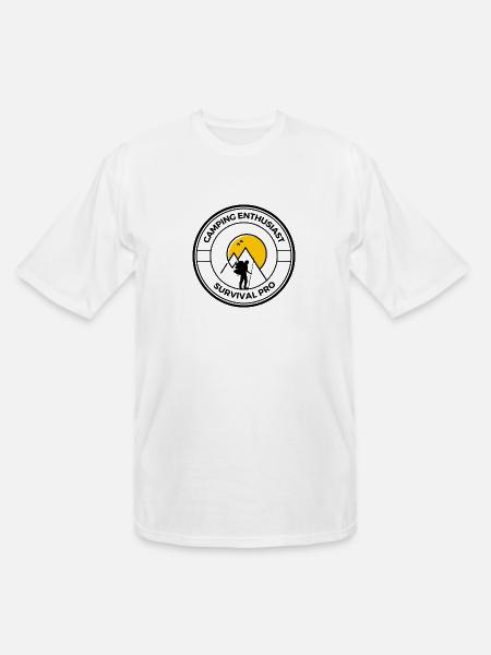 Camping Enthusiast Survival Pro - Men's Tall T-Shirt - white