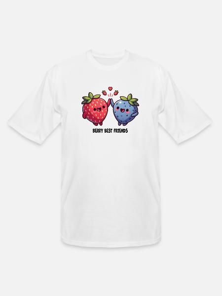 Berry Best Friends - Men's Tall T-Shirt - white
