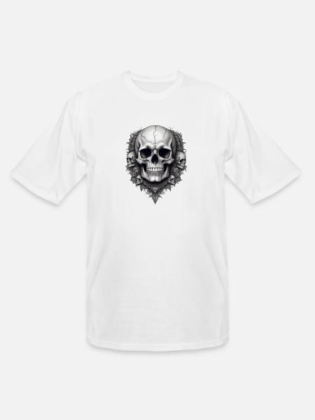 Skull faces - Men's Tall T-Shirt - white