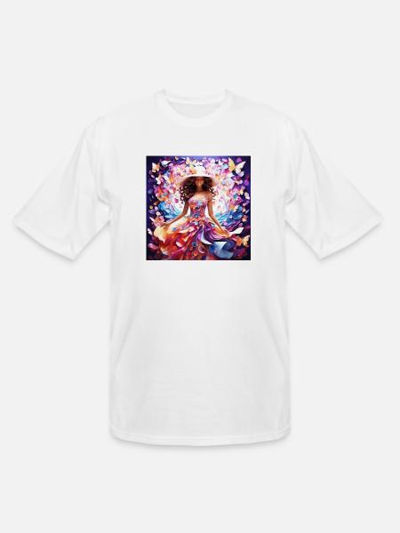 Cute girl - Men's Tall T-Shirt - white