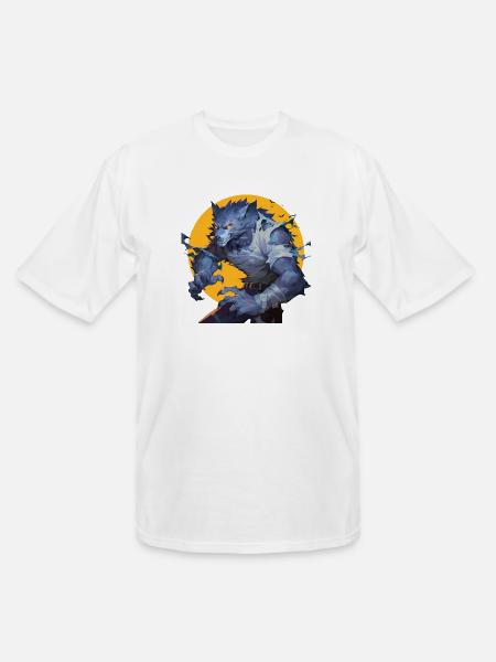 Werewolf Halloween - Men's Tall T-Shirt - white