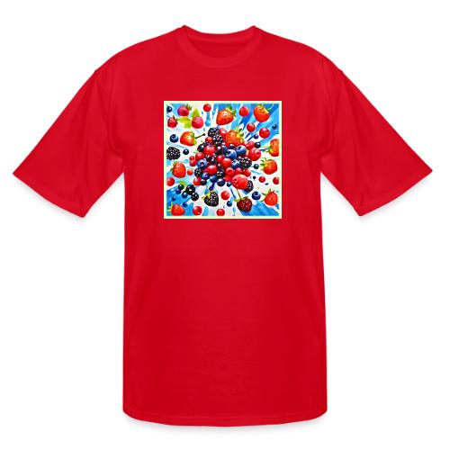 Colorful Berry Fiesta Design - Men's Tall T-Shirt