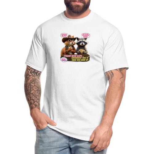 Freedom Squirrel and Raccoon - Men's Tall T-Shirt