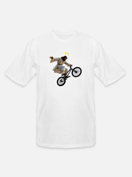BMX Jesus - Men's Tall T-Shirt - white
