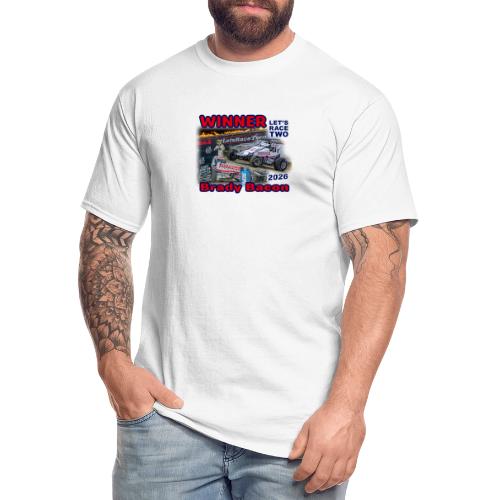 Brady Bacon #LetsRaceTwo Winner - Men's Tall T-Shirt