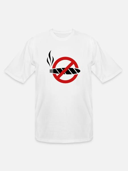 No smoking - cigar - Men's Tall T-Shirt - white
