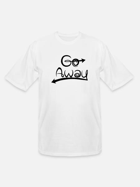 Go Away - Men's Tall T-Shirt - white