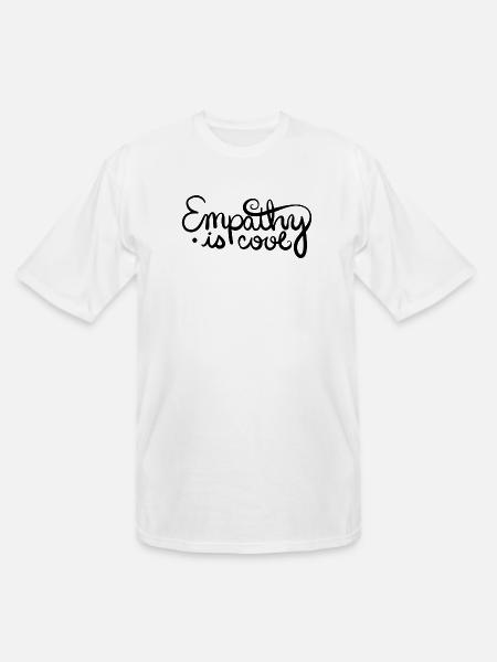 Empathy Is Cool - Men's Tall T-Shirt - white
