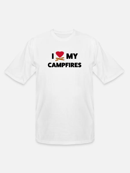 Campfire Love - Men's Tall T-Shirt - white