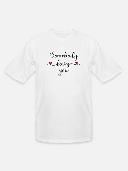 Somebody loves you - Men's Tall T-Shirt - white