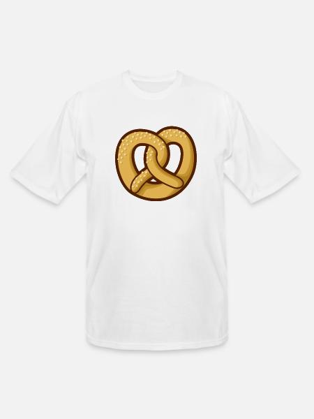 Pretzel Icon - Men's Tall T-Shirt - white