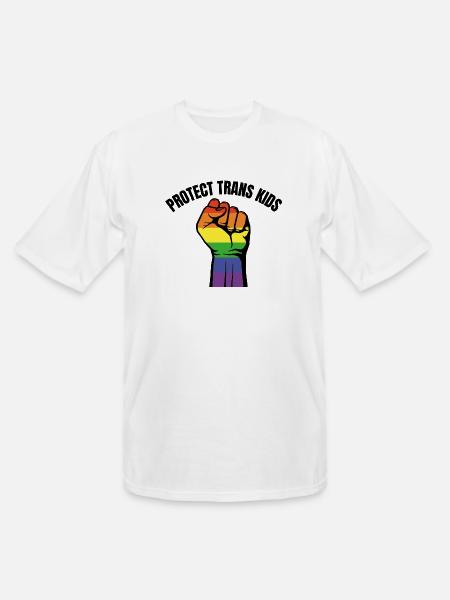 Protect Trans Kids - Men's Tall T-Shirt - white