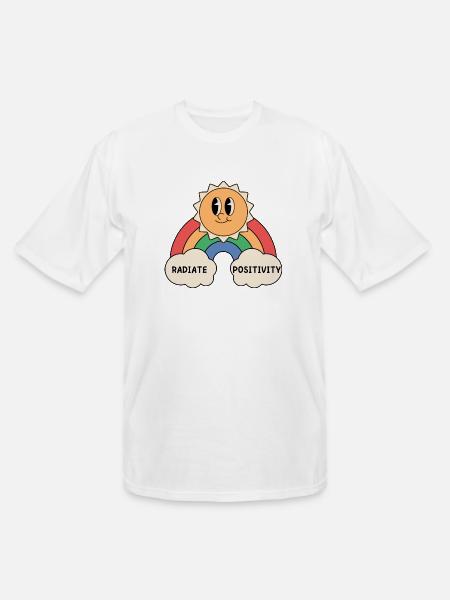 Radiate Positivity - Men's Tall T-Shirt - white