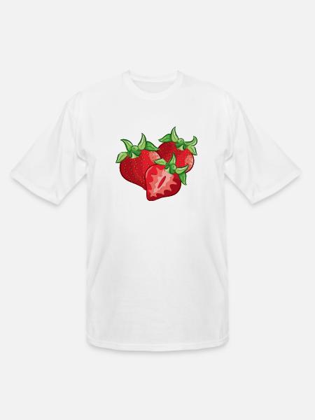 Strawberry Slice - Men's Tall T-Shirt - white