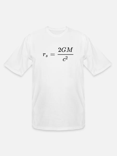Schwarzschild Radius General Relativity - Men's Tall T-Shirt - white