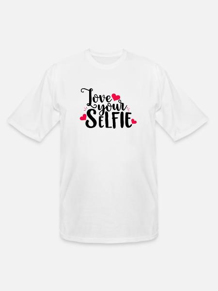 Love Your Selfie - Men's Tall T-Shirt - white