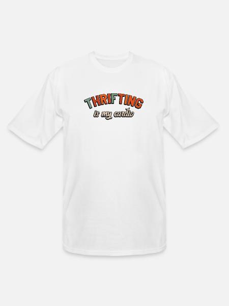 Thrifting Is My Cardio - Men's Tall T-Shirt - white