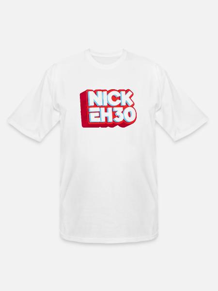 nick eh 30 - Men's Tall T-Shirt - white