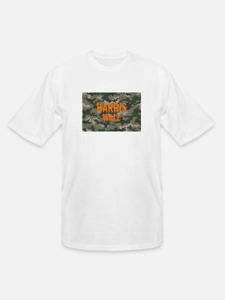 Harris Walz Camo Logo - Men's Tall T-Shirt - white