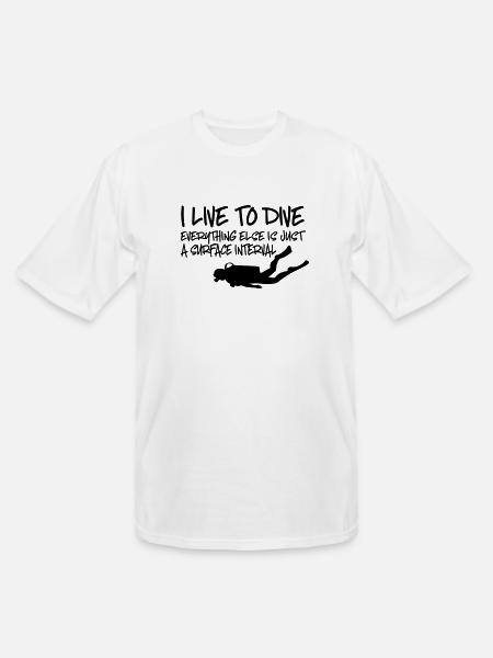 Scuba Diving - Men's Tall T-Shirt - white