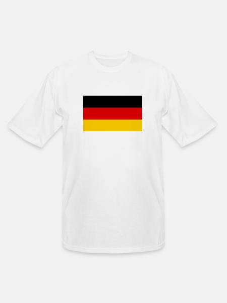 flag germany - Men's Tall T-Shirt - white