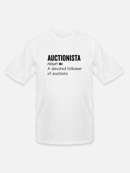 Auctionista definition - Men's Tall T-Shirt - white