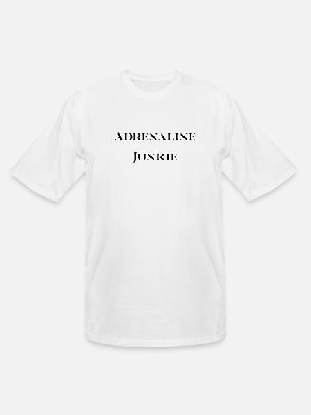 Adrenaline Junkie - Men's Tall T-Shirt - white