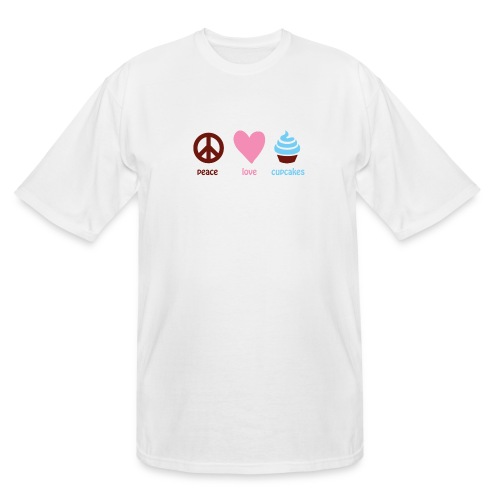 peacelovecupcakes pixel - Men's Tall T-Shirt
