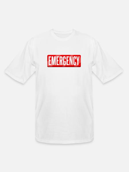 Emergency - Men's Tall T-Shirt - white