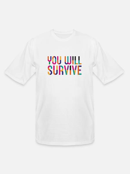 You Will Survive - Men's Tall T-Shirt - white