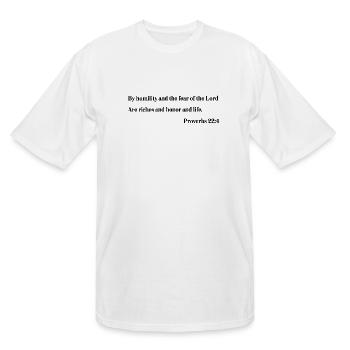 Bible Quotes And Verses - Men's Tall T-Shirt - white - Front - Brady (186cm)