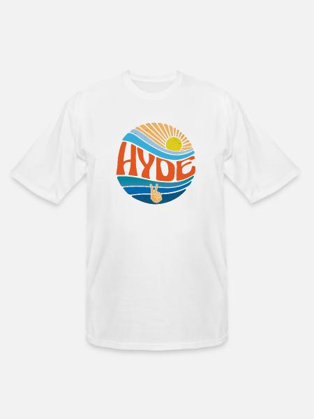 Hyde Shirt Vintage Sunset Hyde Groovy Tie Dye - Men's Tall T-Shirt - white