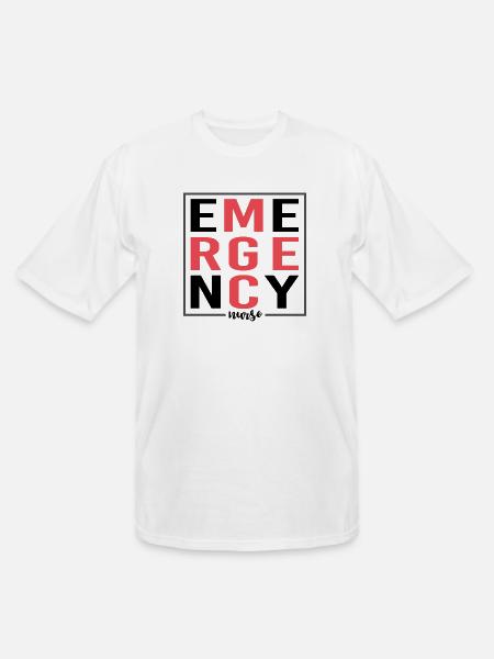Emergency Nurse - Men's Tall T-Shirt - white