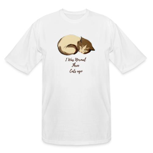 I Was Normal Three Cats Ago Funny Cat T-Shirt - Men's Tall T-Shirt