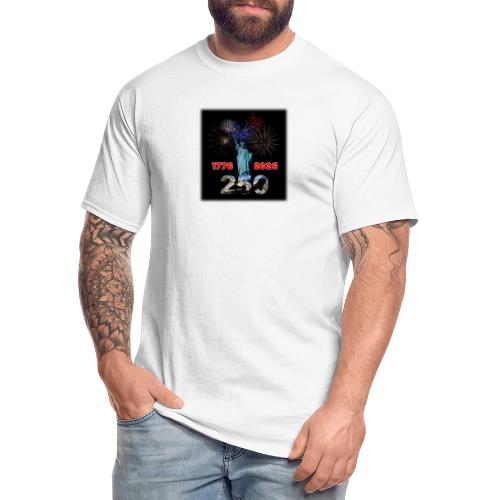 1776 - 2026 - 250 Years USA | Fireworks - Men's Tall T-Shirt
