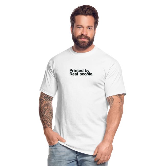 Printed in black