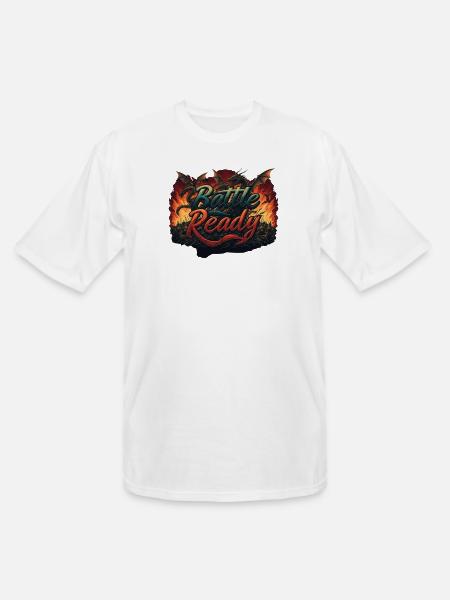 Battle Ready - Men's Tall T-Shirt - white