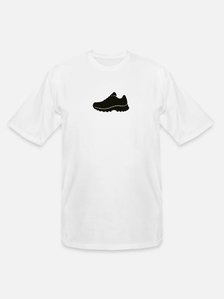 Jetblack Sneaker Silhouette - Men's Tall T-Shirt - white