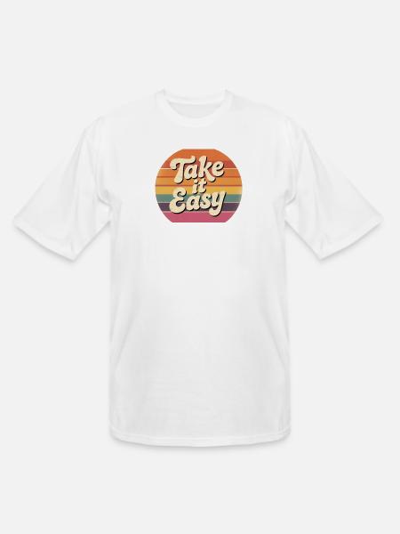 Take it easy - Men's Tall T-Shirt - white