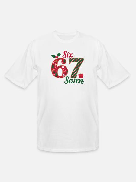 Six Seven Christmas Countdown - Men's Tall T-Shirt - white