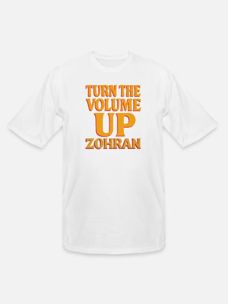 Turn the Volume Up Shirt - Men's Tall T-Shirt - white