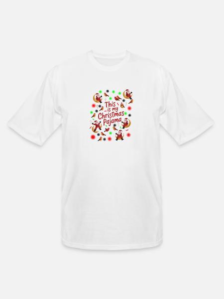 This Is My Christmas Pajama - Men's Tall T-Shirt - white